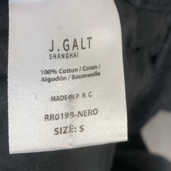 J.Galt Brandy Melville Black Button Down Denim Mini Skirt - Picture 6 of 6